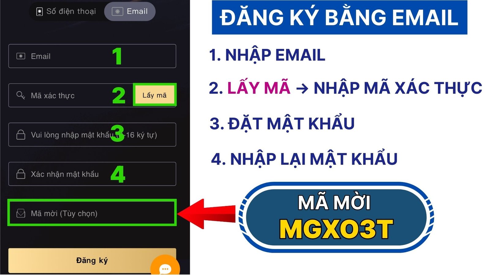 Đăng ký QQPoker bằng Email Đăng ký QQPoker bằng Email